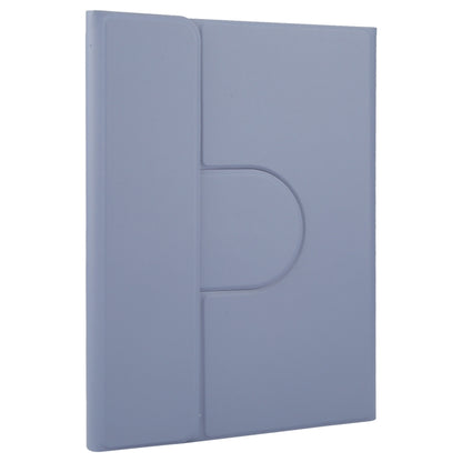 For Xiaomi Pad 6 Round Button Bluetooth Keyboard Rotatable Holder Leather Case with Touchpad(Lavender Purple) by buy2fix