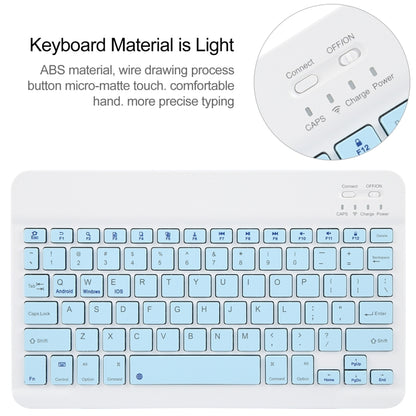 For Xiaomi Pad 6 Square Button Bluetooth Keyboard Rotatable Holder Leather Case(Sky Blue) - Xiaomi Keyboard by buy2fix | Online Shopping UK | buy2fix