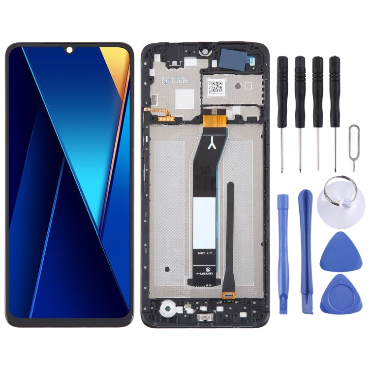 For Xiaomi Poco C65 Original IPS Material LCD Screen Digitizer Full Assembly with Frame by buy2fix