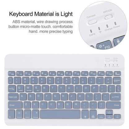 For Xiaomi Pad 6 Square Button Backlight Bluetooth Keyboard Rotatable Holder Leather Case(Lavender Purple) - Xiaomi Keyboard by buy2fix | Online Shopping UK | buy2fix