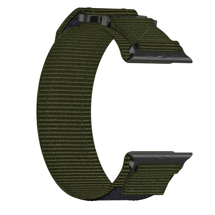 For Apple Watch Ultra 2 49mm Nylon Hook And Loop Fastener Watch Band(Army Green) by buy2fix