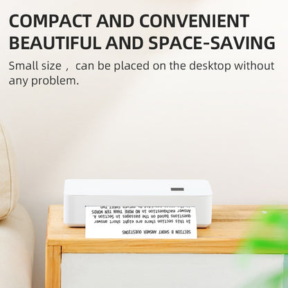 A4LE Portable Bluetooth HD Thermal Printer for Home Office Study(AU Plug) by buy2fix