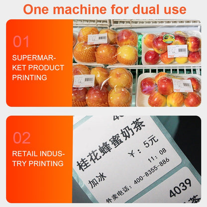 ZJ-9250 100x150mm USB Bluetooth Thermal Label Printer, Plug:AU Plug(White) by buy2fix