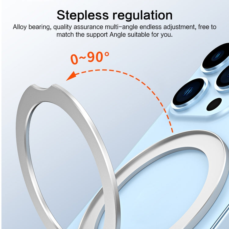 R-JUST SJ35 Ultra-thin Alloy Magnetic Adhesive Phone Holder(Black) - Hand-Sticking Bracket by R-JUST | Online Shopping UK | buy2fix