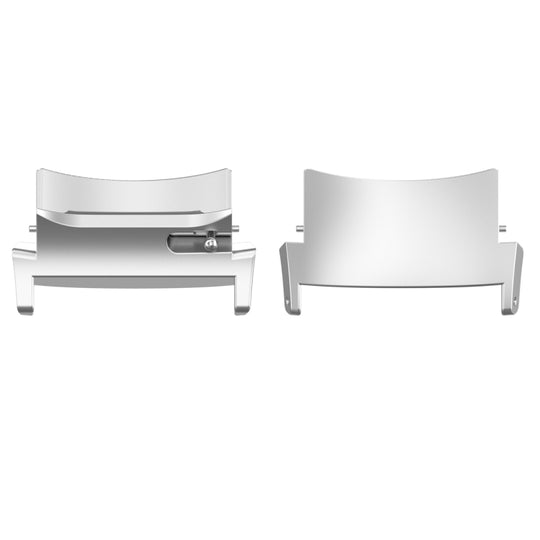 For OPPO Watch X / X2 / OnePlus Watch 2 / 2R 1 Pair 22mm Watch Band Stainless Steel Connector(Silver)