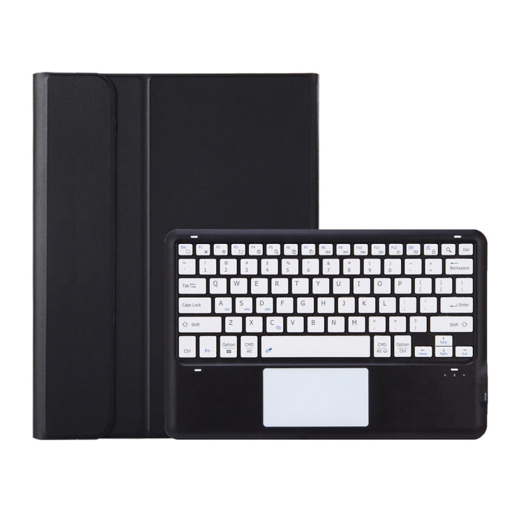 For vivo Pad 3 Pro / 5 Pro Bluetooth Keyboard TPU Leather Tablet Case with Holder & Touchpad(Black White) - Others Keyboard by buy2fix | Online Shopping UK | buy2fix