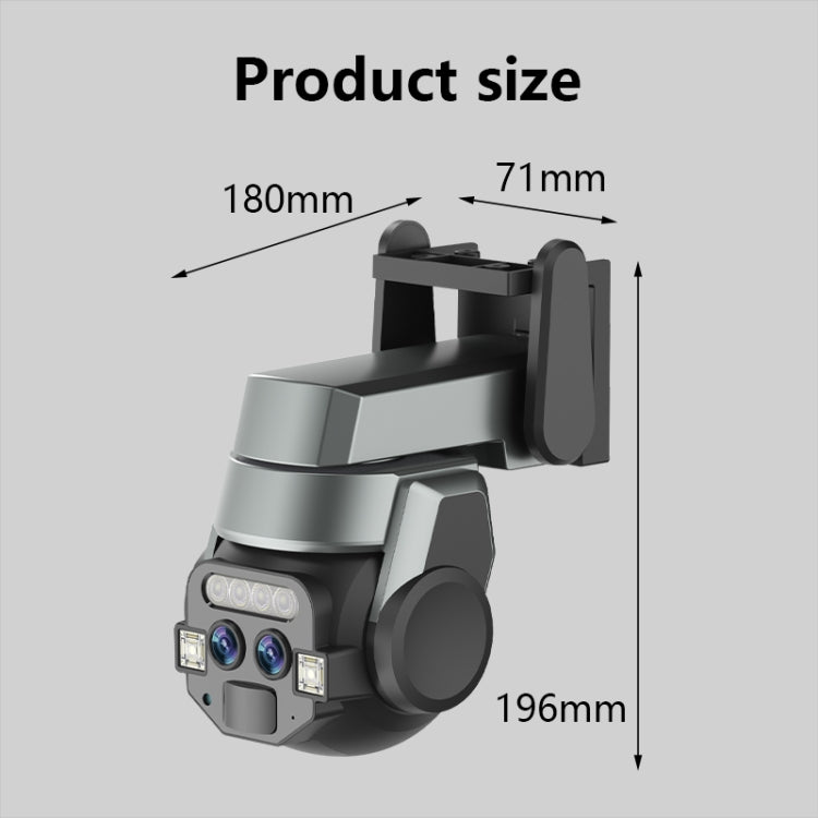Q820 6MP 10X Binocular Zoom Dual Light Source Outdoor IP67 Waterproof WiFi Camera(AU Plug) by buy2fix