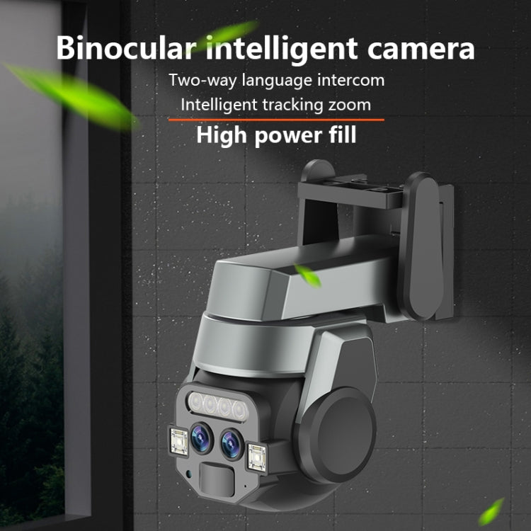 Q820 6MP 10X Binocular Zoom Dual Light Source Outdoor IP67 Waterproof WiFi Camera(AU Plug) by buy2fix