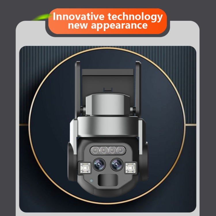 Q820 6MP 10X Binocular Zoom Dual Light Source Outdoor IP67 Waterproof WiFi Camera(EU Plug) by buy2fix