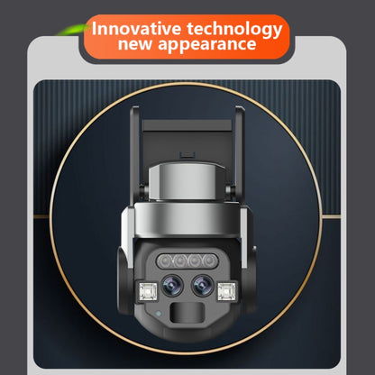 Q820 6MP 10X Binocular Zoom Dual Light Source Outdoor IP67 Waterproof WiFi Camera(EU Plug) by buy2fix