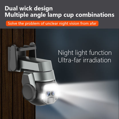 Q820 6MP 10X Binocular Zoom Dual Light Source Outdoor IP67 Waterproof WiFi Camera(US Plug) by buy2fix