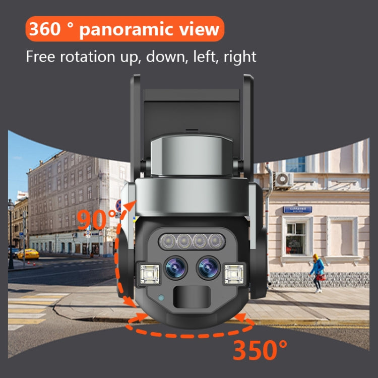 Q820 6MP 10X Binocular Zoom Dual Light Source Outdoor IP67 Waterproof WiFi Camera(AU Plug) by buy2fix