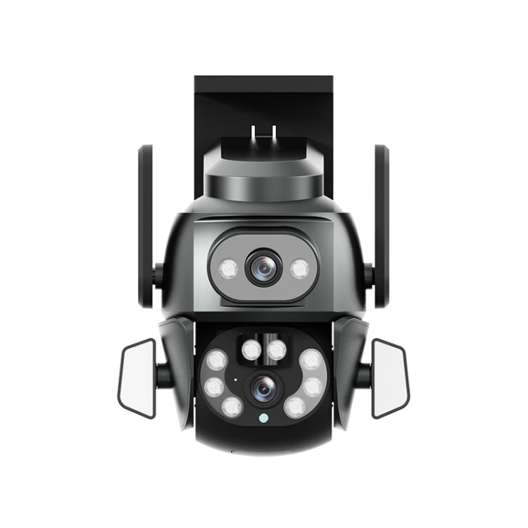 Q821 4MP Binocular Zoom Dual Light Source Outdoor IP67 Waterproof WiFi Camera(EU Plug) by buy2fix