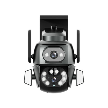 Q821 4MP Binocular Zoom Dual Light Source Outdoor IP67 Waterproof WiFi Camera(UK Plug) by buy2fix