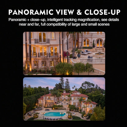 Q821 4MP Binocular Zoom Dual Light Source Outdoor IP67 Waterproof WiFi Camera(US Plug) by buy2fix