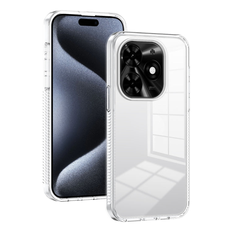 For Tecno Spark Go 2024 / Spark 20 / Pop 8 Anti-slip Clear Acrylic Hybrid TPU Phone Case(Transparent) by buy2fix