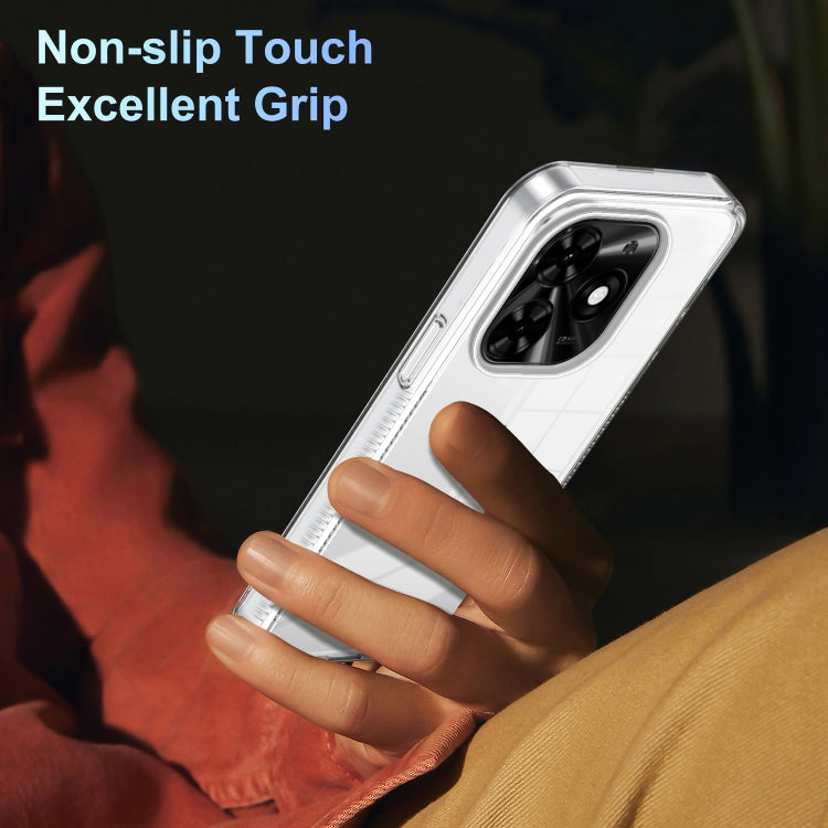 For Tecno Spark Go 2024 / Spark 20 / Pop 8 Anti-slip Clear Acrylic Hybrid TPU Phone Case(Transparent) by buy2fix