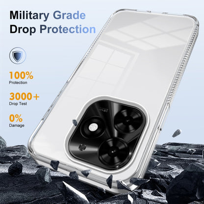 For Tecno Spark Go 2024 / Spark 20 / Pop 8 Anti-slip Clear Acrylic Hybrid TPU Phone Case(Transparent) by buy2fix