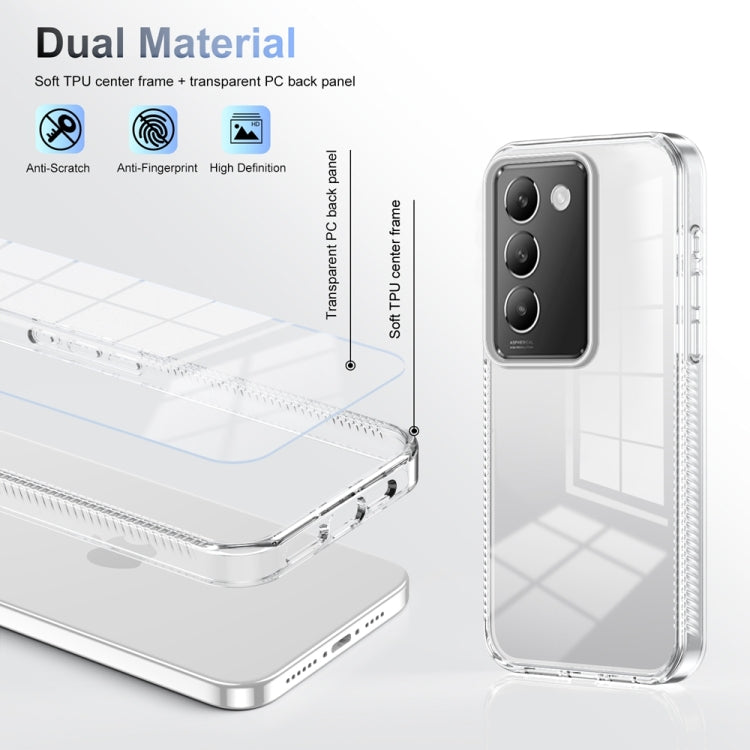 For vivo Y100 IDN 2024 Anti-slip Clear Acrylic Hybrid TPU Phone Case(Transparent) - vivo Cases by buy2fix | Online Shopping UK | buy2fix