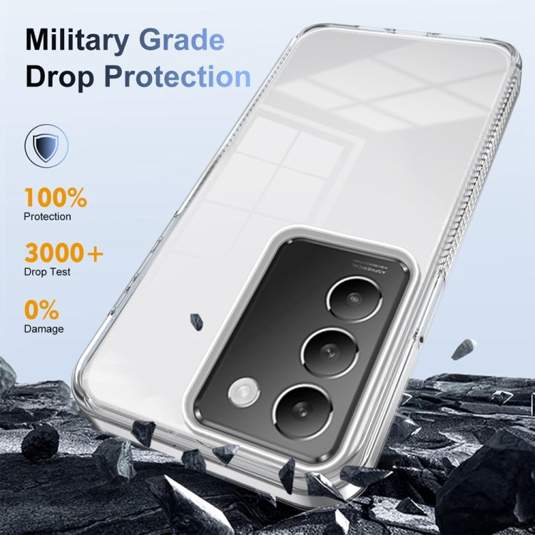 For vivo Y100 IDN 2024 Anti-slip Clear Acrylic Hybrid TPU Phone Case(Transparent) - vivo Cases by buy2fix | Online Shopping UK | buy2fix