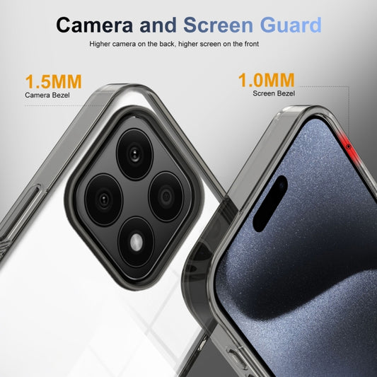 For Honor X8b Anti-slip Clear Acrylic Hybrid TPU Phone Case(Black) - Honor Cases by buy2fix | Online Shopping UK | buy2fix