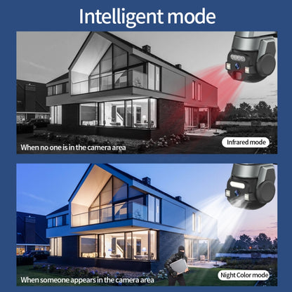 CF-Q812ES 5MP Two-way Voice Outdoor IP66 Waterproof WiFi Camera, Plug Type:EU Plug(Grey) by buy2fix