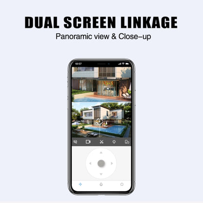 CF-Q812ES 5MP Two-way Voice Outdoor IP66 Waterproof WiFi Camera, Plug Type:EU Plug(Grey) by buy2fix