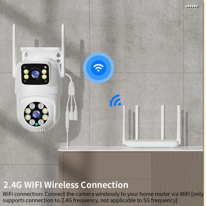 Q8216 4MP Two-way Voice Outdoor IP66 Waterproof WiFi Camera, Plug Type:US Plug(White) by buy2fix