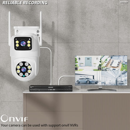 Q8216 4MP Two-way Voice Outdoor IP66 Waterproof WiFi Camera, Plug Type:EU Plug(White) by buy2fix