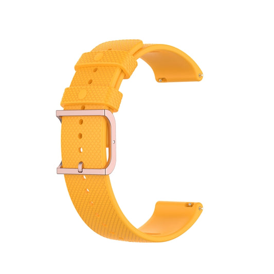 For Polar Ignite 20mm Dot Texture Watch Band(Yellow) -  by buy2fix | Online Shopping UK | buy2fix