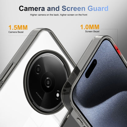 For Xiaomi Redmi A3 Anti-slip Clear Acrylic Hybrid TPU Phone Case(Black) - Xiaomi Cases by buy2fix | Online Shopping UK | buy2fix