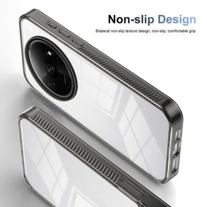 For Xiaomi Redmi A3 Anti-slip Clear Acrylic Hybrid TPU Phone Case(Black) - Xiaomi Cases by buy2fix | Online Shopping UK | buy2fix