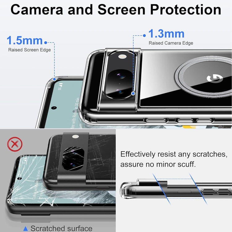 For Google Pixel 9 / 9 Pro Transparent Frosted MagSafe Phone Case - Google Cases by buy2fix | Online Shopping UK | buy2fix