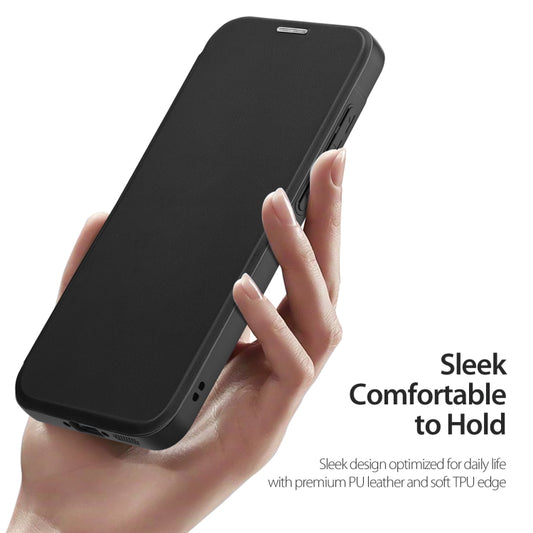 For Samsung Galaxy A36 5G / A56 5G DUX DUCIS Skin X Pro Series PC + TPU Phone Leather Case(Black) by DUX DUCIS