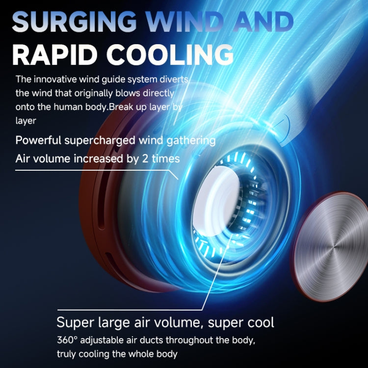 MF088 XINGLUO Neck Band Electric Fan(White) by buy2fix