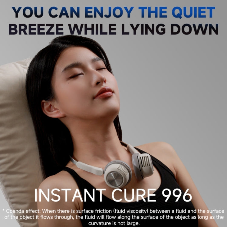 MF088 XINGLUO Neck Band Electric Fan(White) by buy2fix