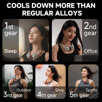 MF088 XINGLUO Neck Band Electric Fan(White) by buy2fix