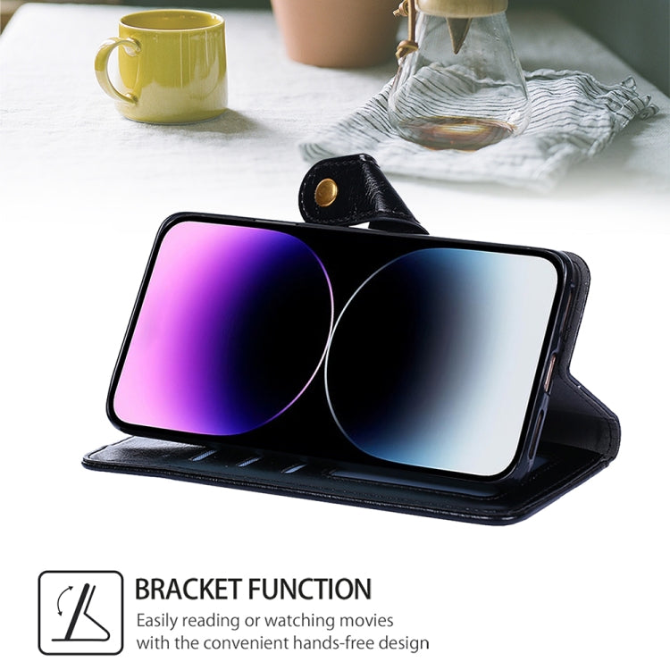 For Motorola Moto G Play 4G 2024 Zipper Bag Leather Phone Case(Black) by buy2fix