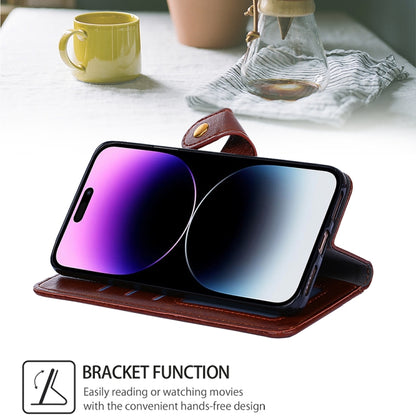 For Motorola Moto G Play 4G 2024 Zipper Bag Leather Phone Case(Brown) by buy2fix