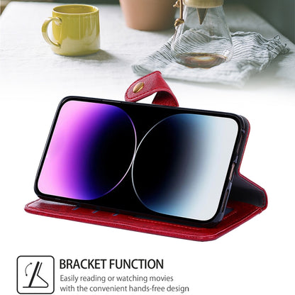 For Motorola Moto G Play 4G 2024 Zipper Bag Leather Phone Case(Red) by buy2fix