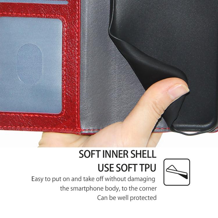 For Motorola Moto G Play 4G 2024 Zipper Bag Leather Phone Case(Red) by buy2fix