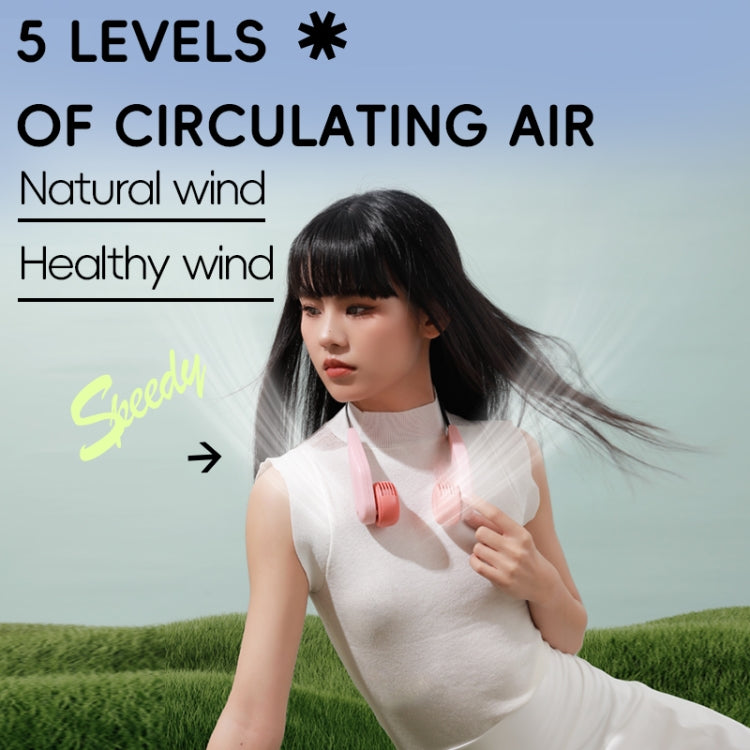 MF089 Speedy Neck Band Electric Fan(White) by buy2fix