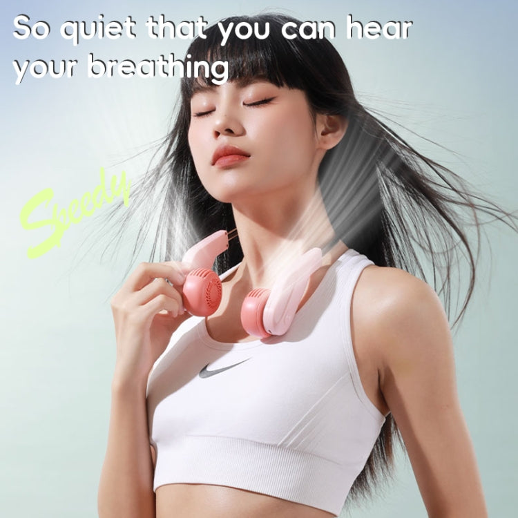 MF089 Speedy Neck Band Electric Fan(Pink) by buy2fix