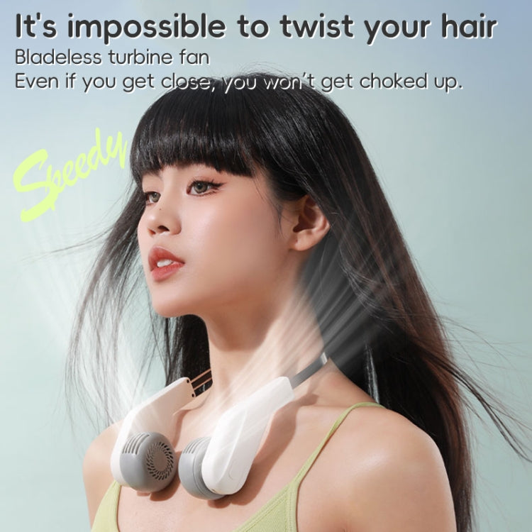 MF089 Speedy Neck Band Electric Fan(White) by buy2fix