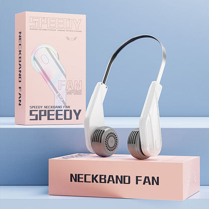 MF089 Speedy Neck Band Electric Fan(White) by buy2fix