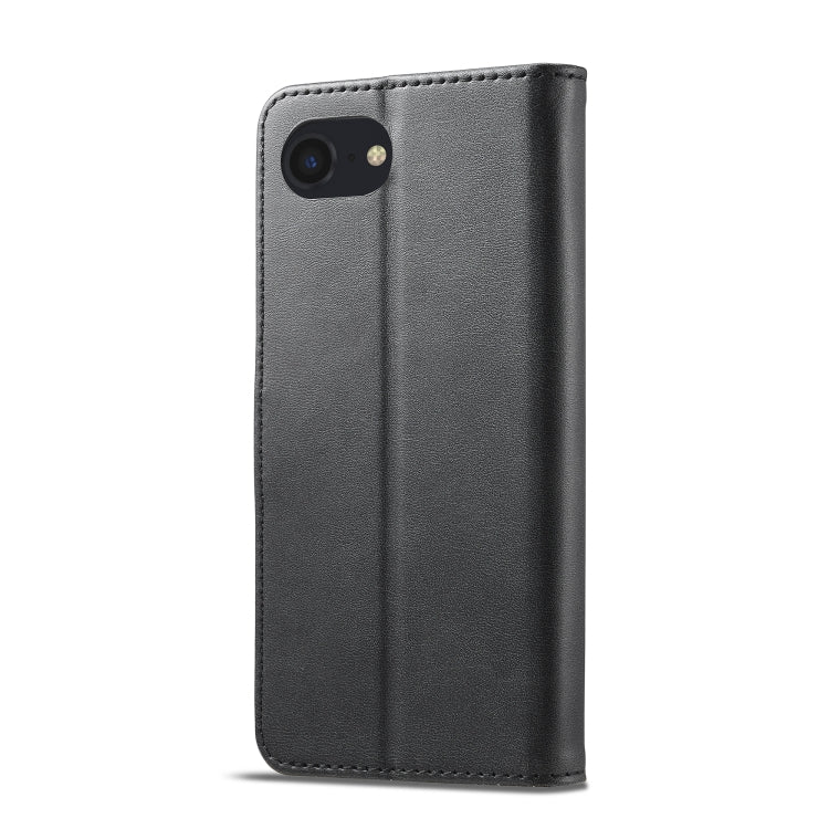 LC.IMEEKE Calf Texture Horizontal Flip Leather Case For iPhone 16e(Black) - iPhone 16e Cases by LC.IMEEKE | Online Shopping UK | buy2fix