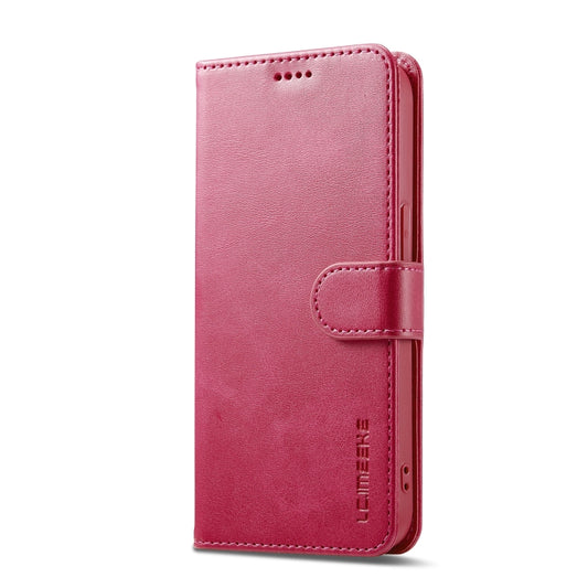 LC.IMEEKE Calf Texture Horizontal Flip Leather Case For iPhone 16e(Red) - iPhone 16e Cases by LC.IMEEKE | Online Shopping UK | buy2fix