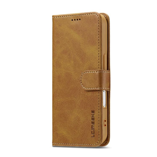LC.IMEEKE Calf Texture Horizontal Flip Leather Case For iPhone 17(Yellow) - iPhone 17 Cases by LC.IMEEKE | Online Shopping UK | buy2fix