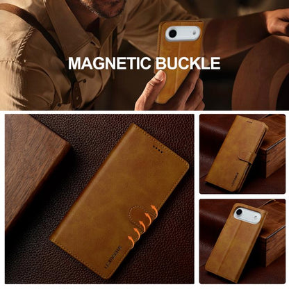 LC.IMEEKE Calf Texture Horizontal Flip Leather Case For iPhone 17 Air(Yellow) - iPhone 17 Air Cases by LC.IMEEKE | Online Shopping UK | buy2fix