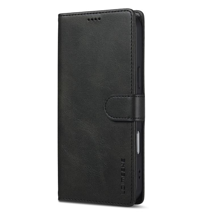 LC.IMEEKE Calf Texture Horizontal Flip Leather Case For iPhone 17 Pro(Black) - iPhone 17 Pro Cases by LC.IMEEKE | Online Shopping UK | buy2fix